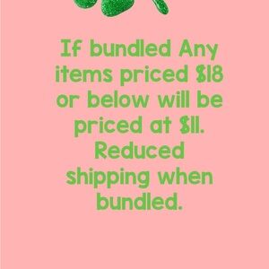 Sale!  Bundle your items!